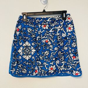 EPNY Golf Jacobean Ikat Paisley Print Pull On UV50+ Skort Size Small NWT